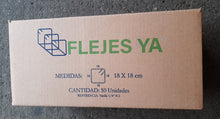 Cargar imagen en el visor de la galería, ¡FLEJES YA! Caja por 50 Flejes de 18x18cm de 1/4&quot;
